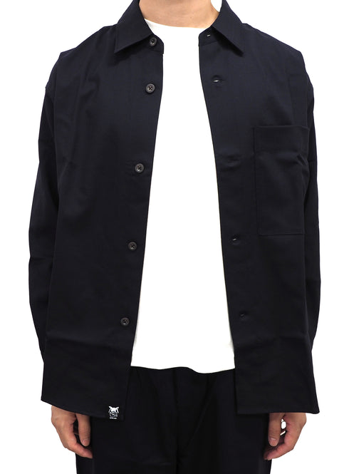 C/O. 尾州ウール ビッグシルエットシャツ/Bishu wool big silhouette shirt